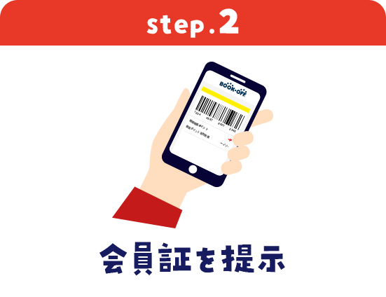 step2 会員証を提示