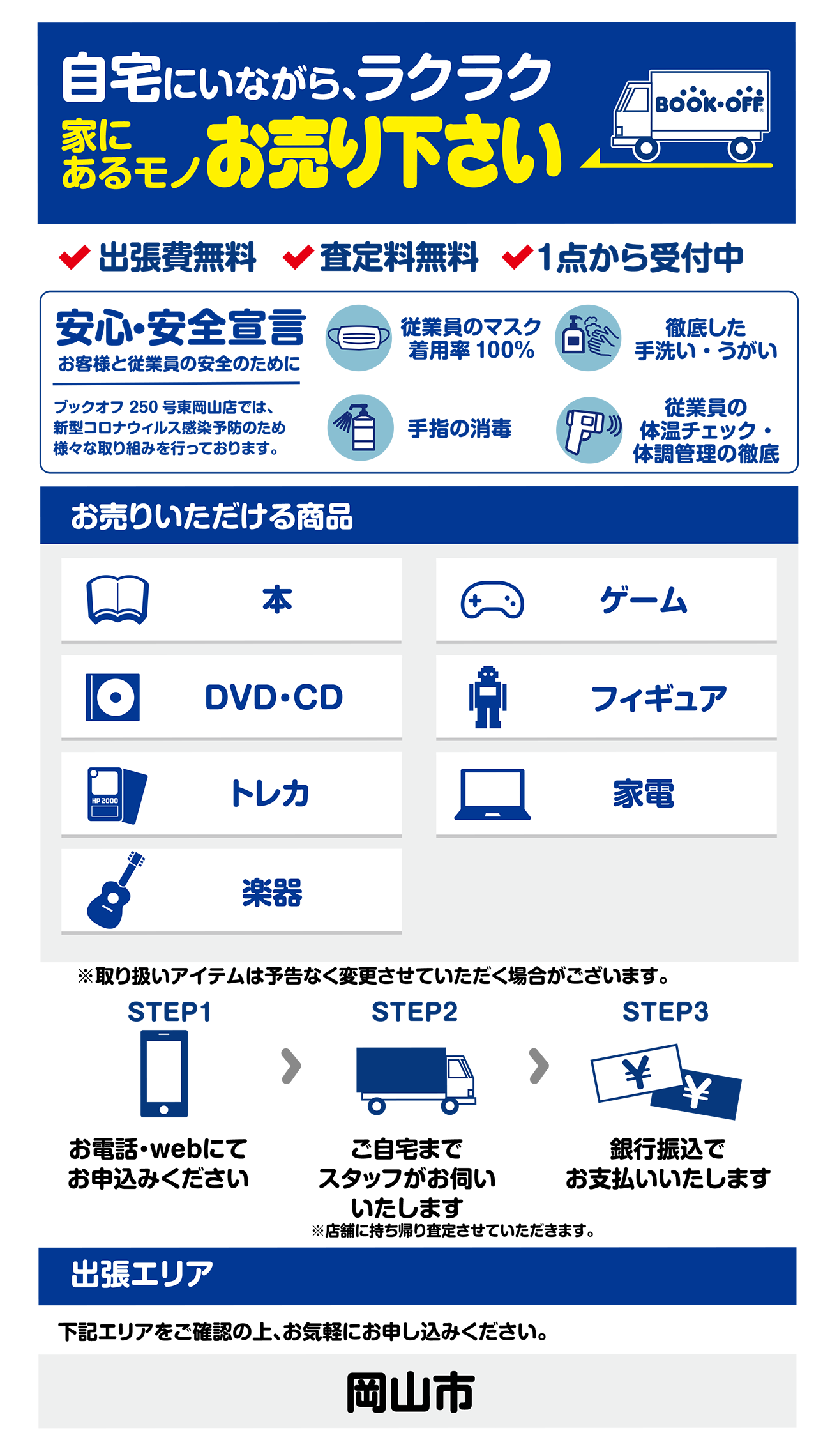 250号東岡山出張買取センター